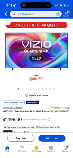 Vizio 100” TV