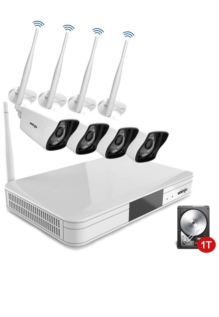 4 Channel Wireless Security Camera System for Home or Small Business