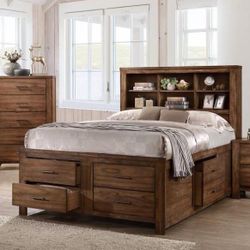 Queen Size Storage Beds - Captains Bed With Drawers
