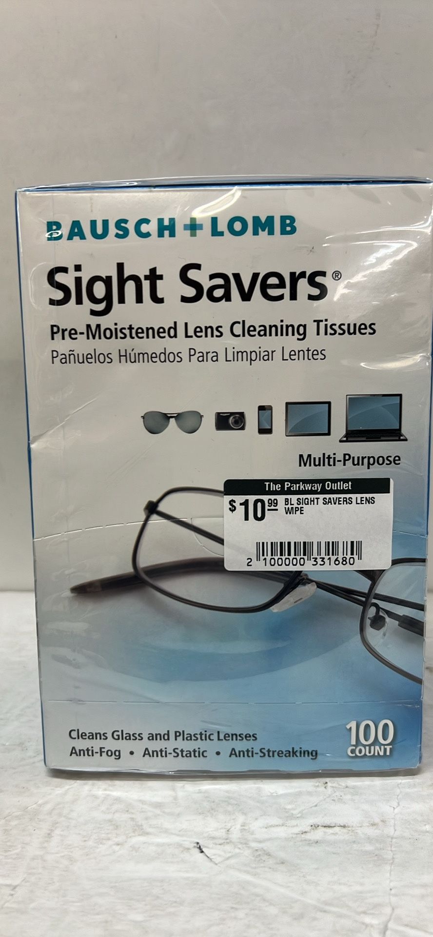 BL  Sight Savers Lens Wipes