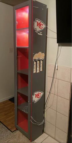Kansas City Chiefs Display Cabinets (Set of 2)
