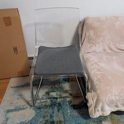Clear Mid century Mod Chair