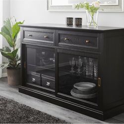 Sideboard black stained MALSJO for Sale in Round Rock TX OfferUp