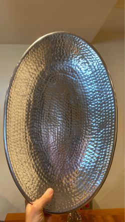 Oval Silver Serving Platter