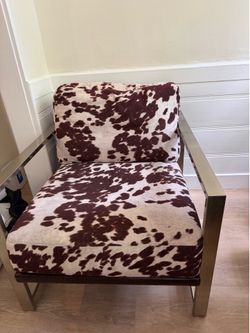 Cow Print Accent Chair