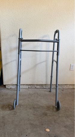 Folding Walker with Front Wheels