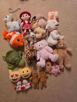 Toys Plushies Stuffed sell all them together like a set NOT separate all $ 10