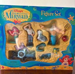 Vintage little mermaid figurines