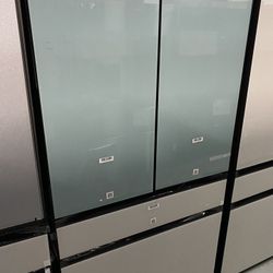 Samsung Bespoke White Glass 4 Door French Refrigerator 