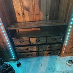 7 drawer TV stand/dresser with Outlet