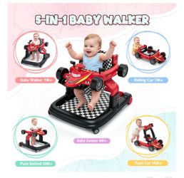 5-in-1 Baby Walker Race Car