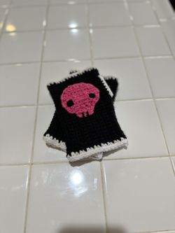 Kuromi Themed Fingerless Gloves