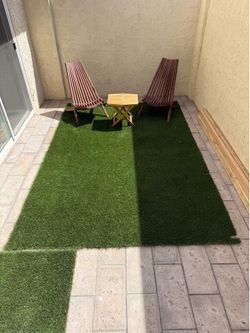 Two artificial turf mats