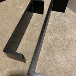 Black Two Small Shelves
