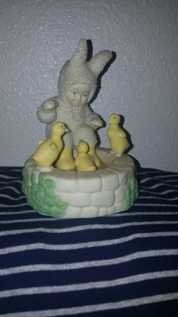 Snow bunnies Department 56 " swimming lessons"