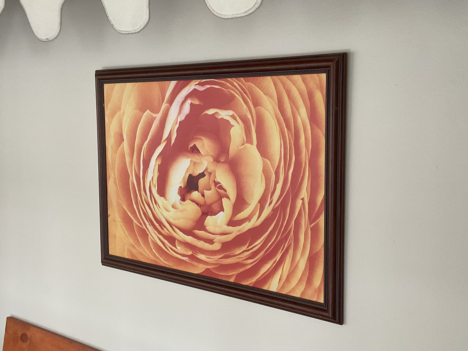 Retro Yellow Rose Painting