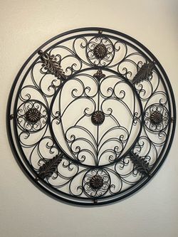 Round Metal Art Piece