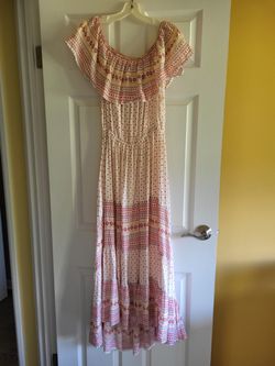 SUMMER MAXI DRESS BY S.R. FASHION NWT, SIZE L