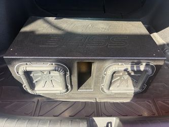 Dual Kicker Q L7 8” Subwoofers + Mega Bass Box