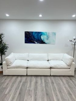 FREE DELIVERY GRANT CLOUD COUCH WHITE MODULAR SOFA PERFECT CONDITION