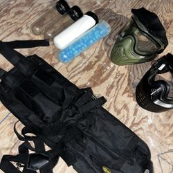 Pantball Tube Holster And Tubes With Face Mask 