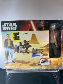 🚀 Star Wars Poe Dameron Speeder Bike & Figure – 2015 Hasbro The Force Awakens