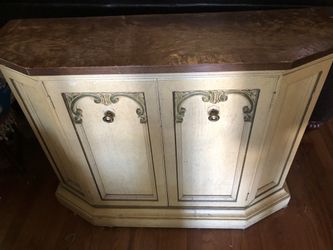 Unique vintage entryway cabinet