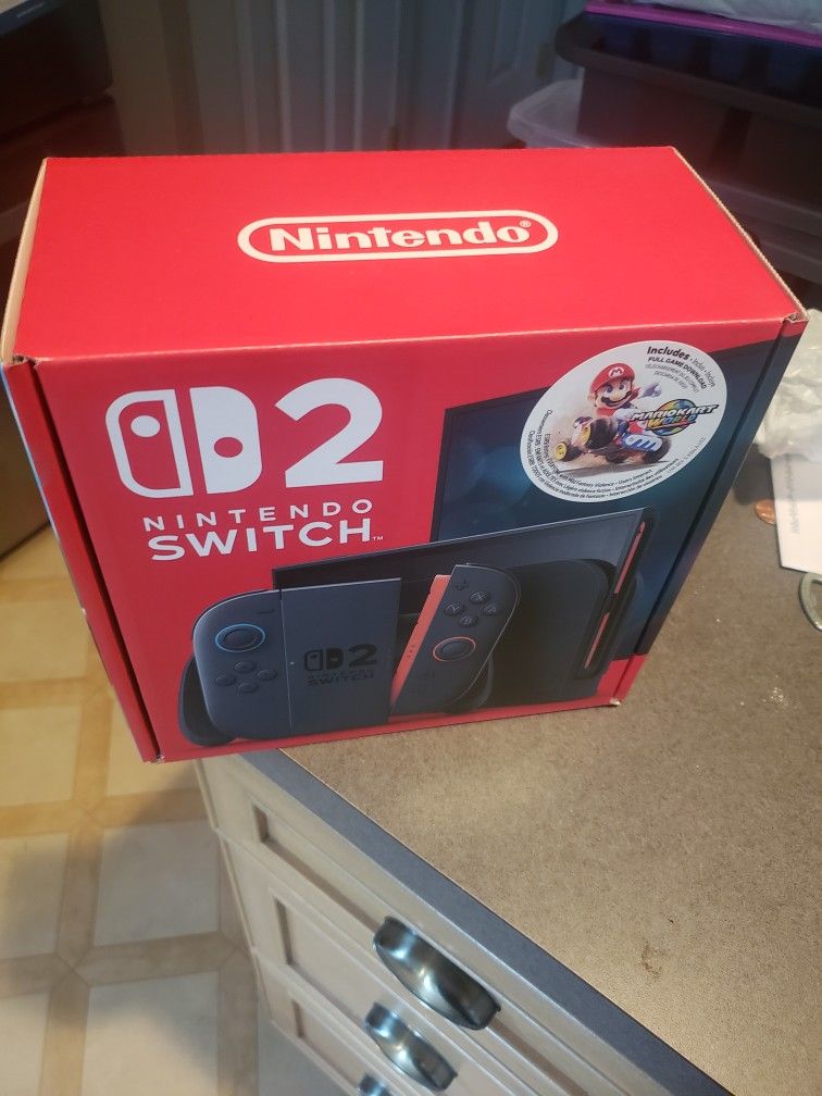 Nintendo Switch 2 Mario Kart Bundle New Never Opened