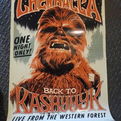 Chewbacca Poster. Laminated.