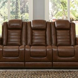 Backtrack Chocolate Power Reclining Sofa

