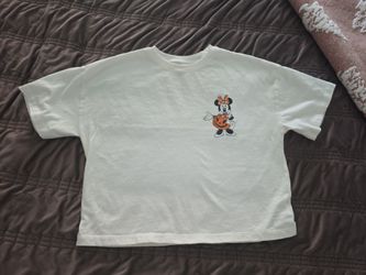 Minnie Mouse Halloween Graphic Crop Tee