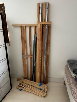 Queen wood bed frame ikea