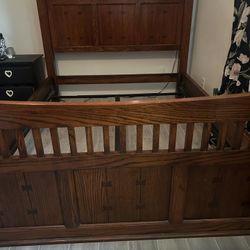 Queen Wooden Foot & Head Board 