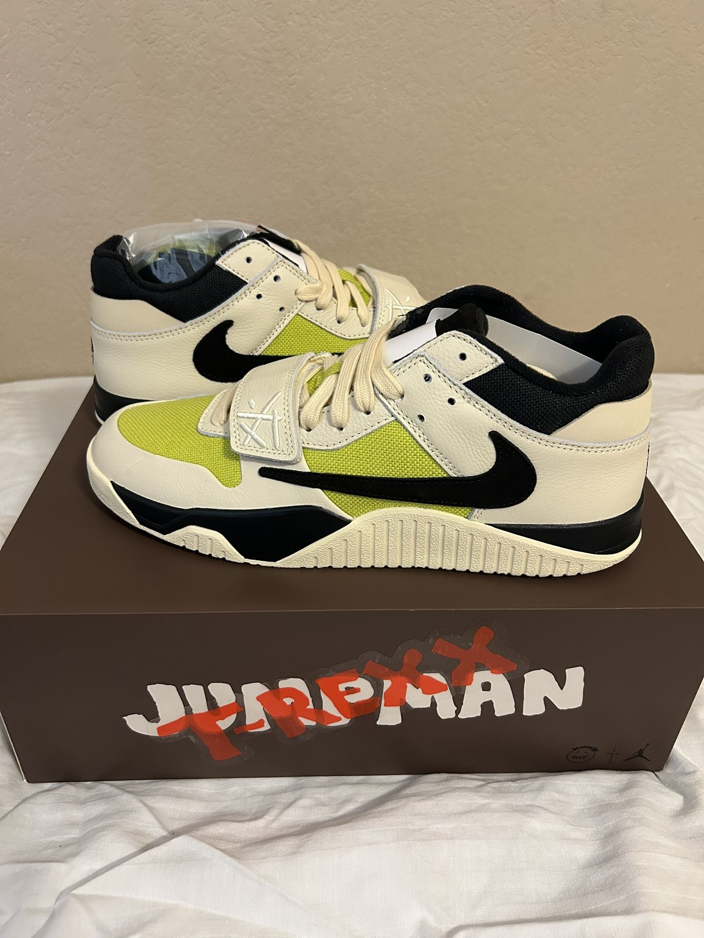 Travis Scott Jordan Jumpman Jack TR Bright Cactus Size 11