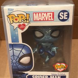Brand New Funko Pop! Spider-Man SE Pops with Purpose Make a Wish Marvel Comics Vinyl Blue