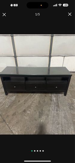 IKEA TV stand (72”L x 18.5”D x 22.5”T) with glass top