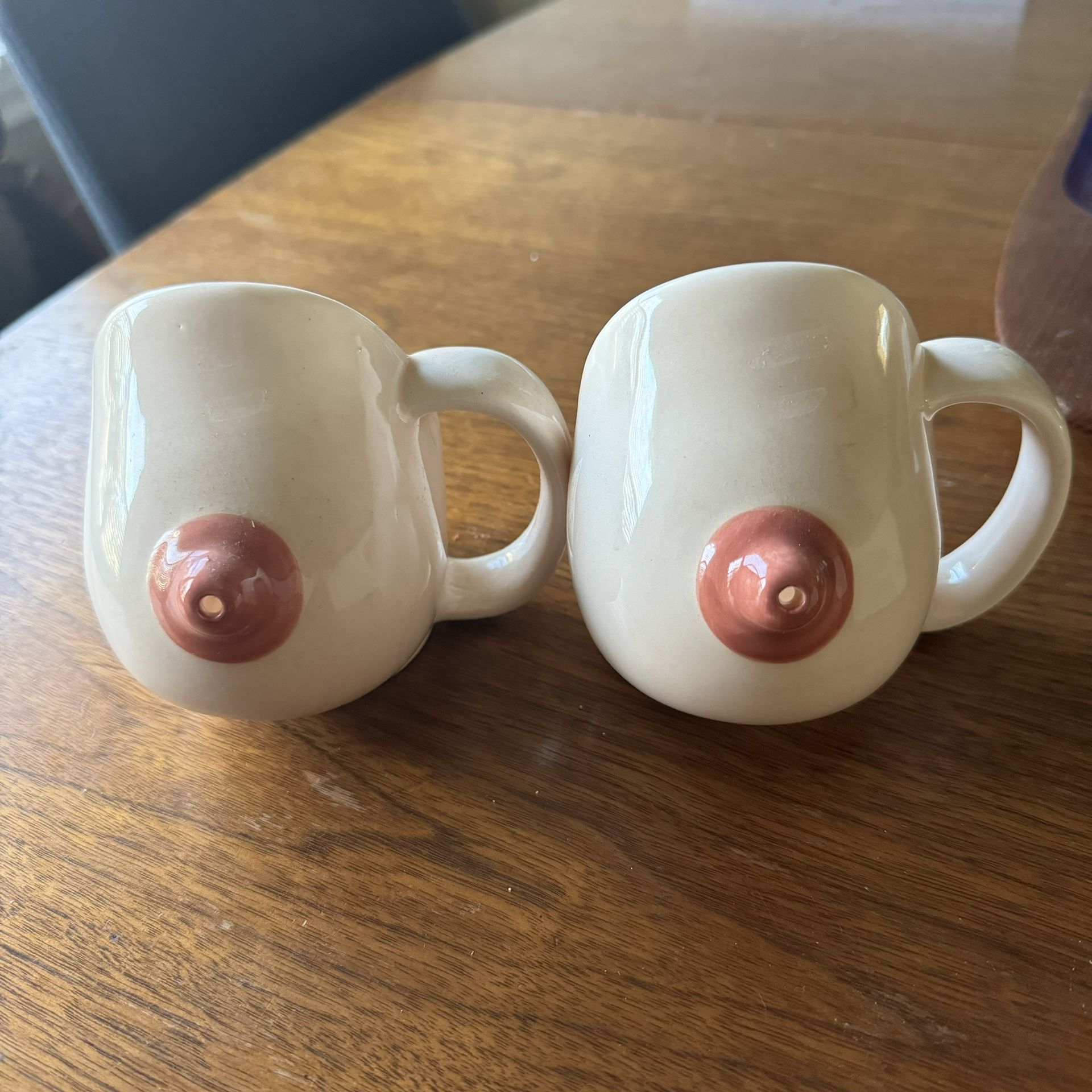 Nice Pair Of Vintage Boob Coffee Cup Mug Breast Cup Made In Japan Novelty Cup