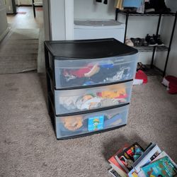 Plastic 3 Drawer Organizer 