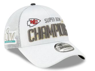 Kansas City Chiefs New Era Super Bowl LIV Champions Locker Room 9FORTY Adjustable Hat