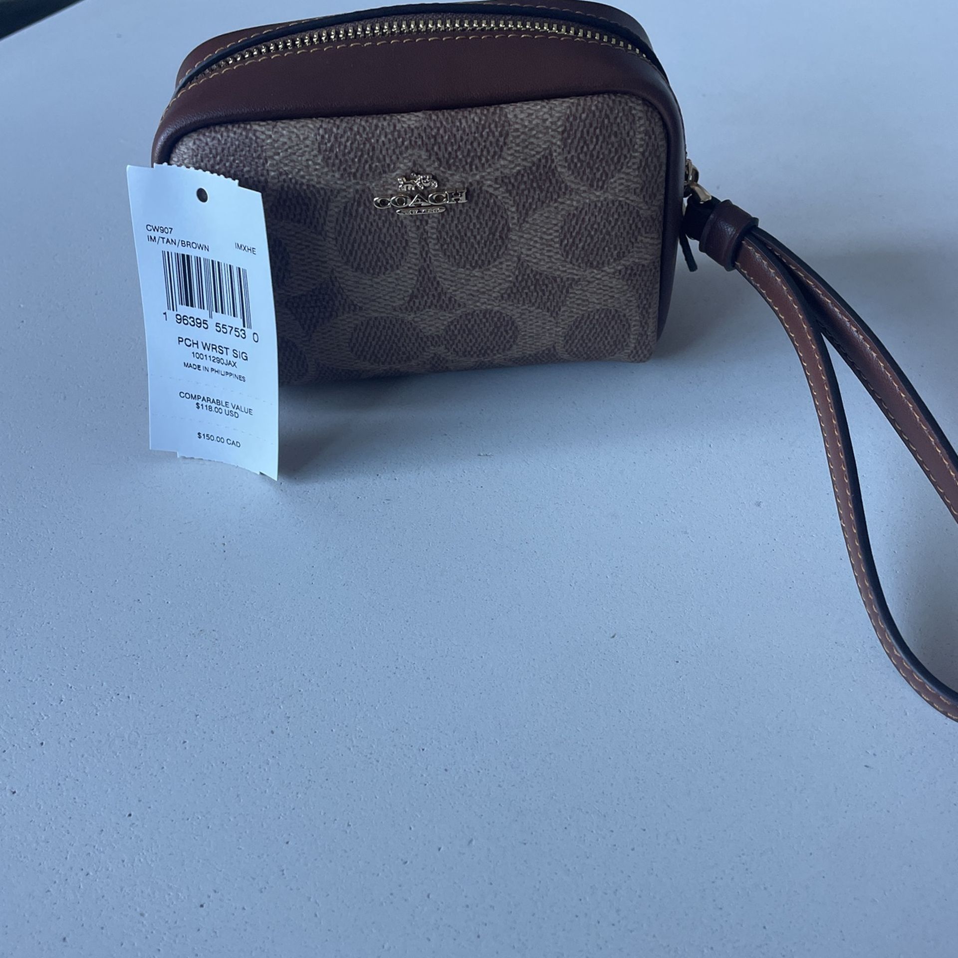 Coach Wrist Bag- Tan