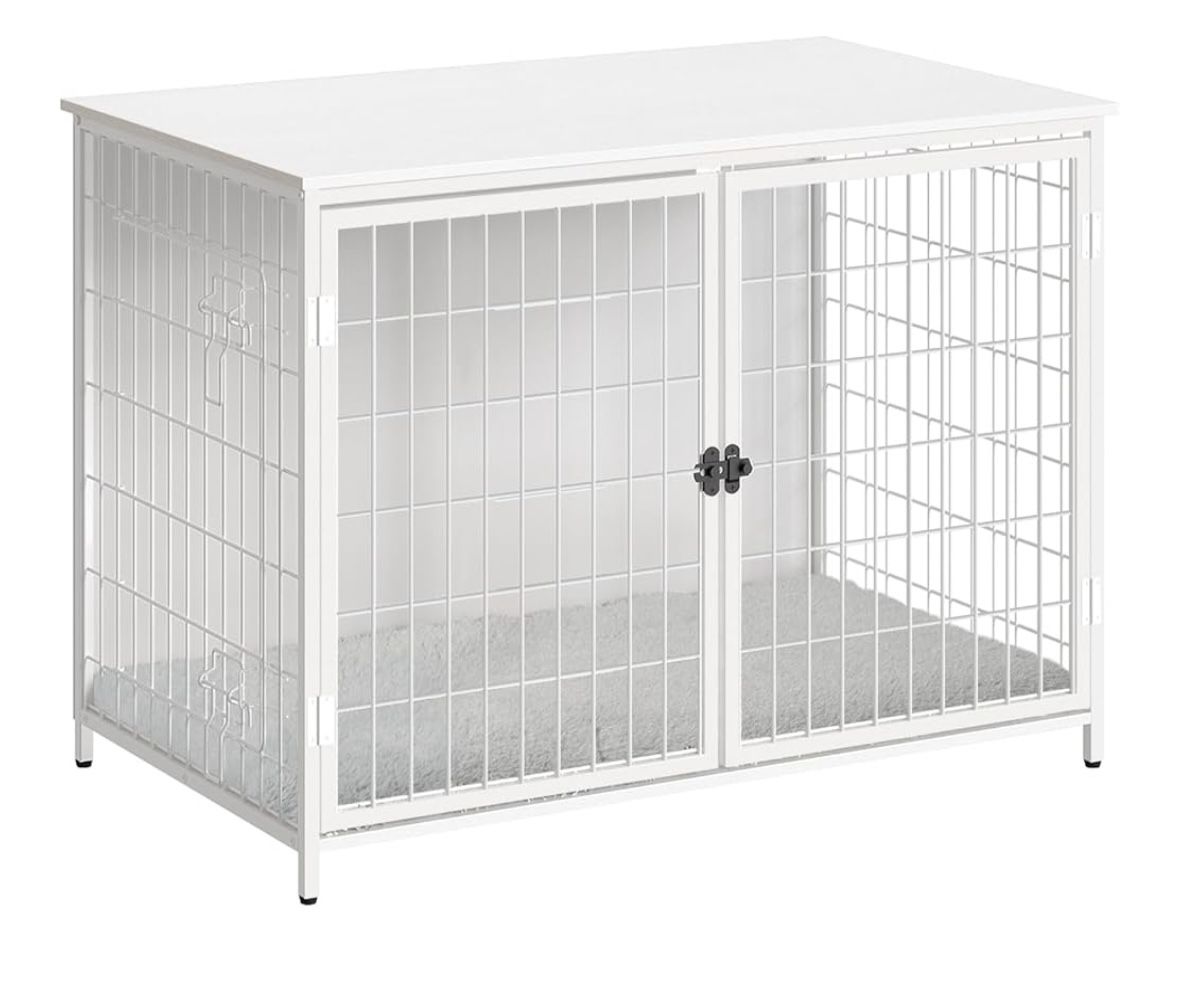 White Dog Crate