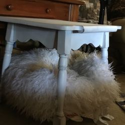Cute End Table /bed For Small Dog / Farmhouse Cottage 