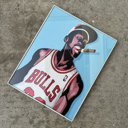 Michael Jordan Chicago Bulls Hand Painting 