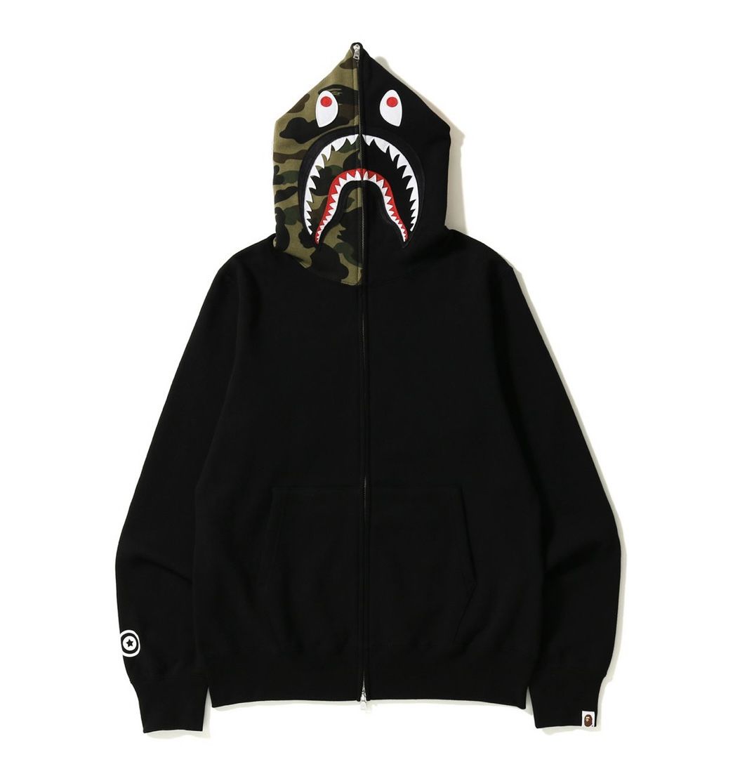 Bape Half Camo Splice Zip Up