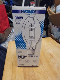 Satco S5834 4,200K 150 Watt ED28 Clear Universal Mount Mogul Base Bulb. Asking $15