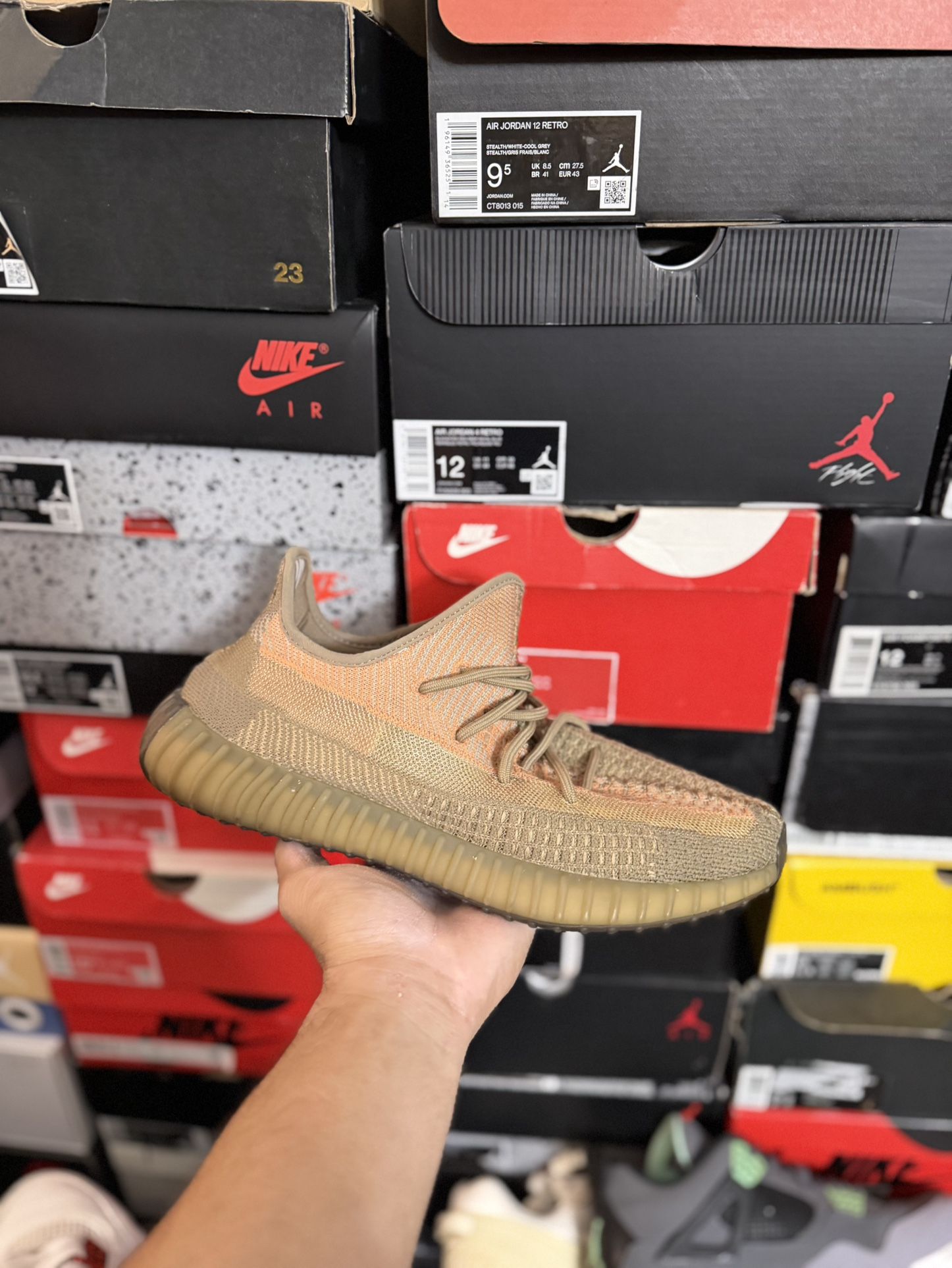 Adidas Yeezy 350 Sand Taupe size 10 USED But Clean