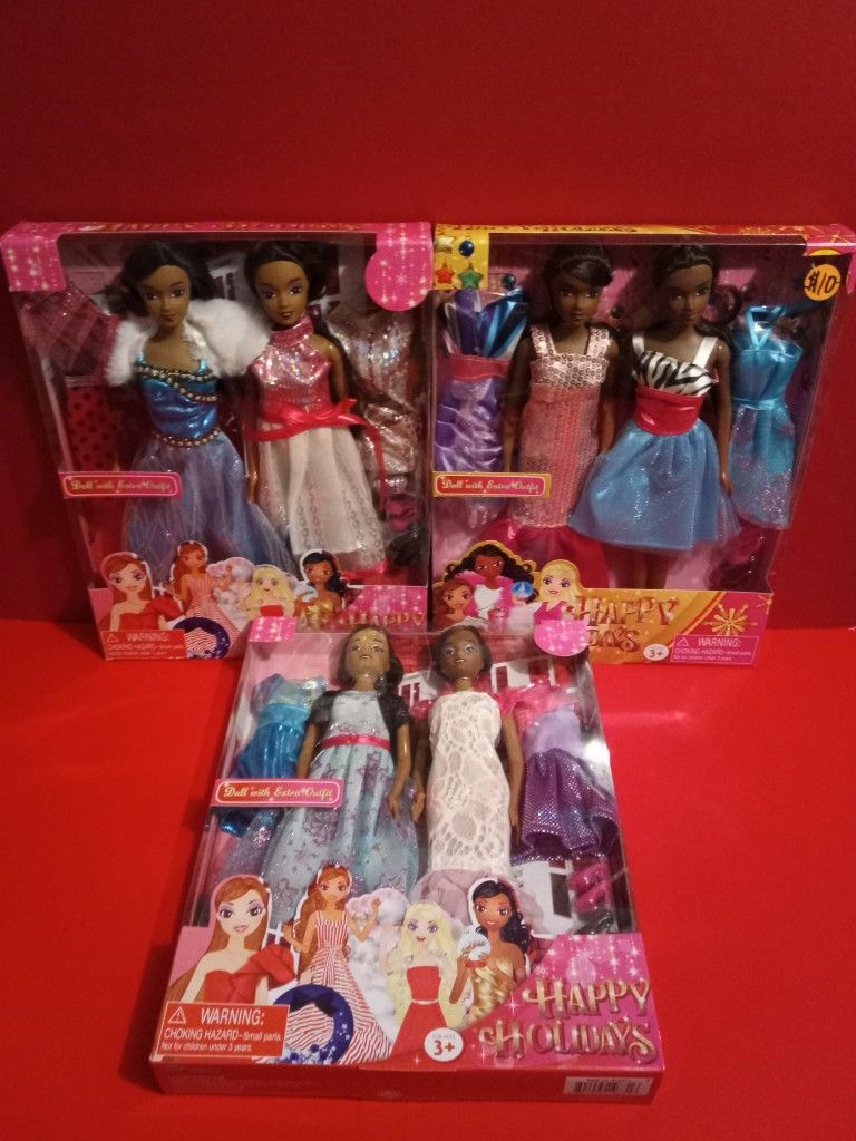 2-Set Dolls For The Holidays $8 Each Set