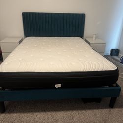 Queen Bed/ Night Stand