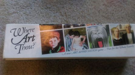 Where Art Thou? Art appreciation game educational