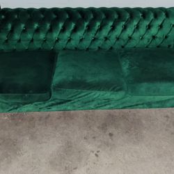 2 Beautiful Detail Green Couches $250 Or Best Offer 